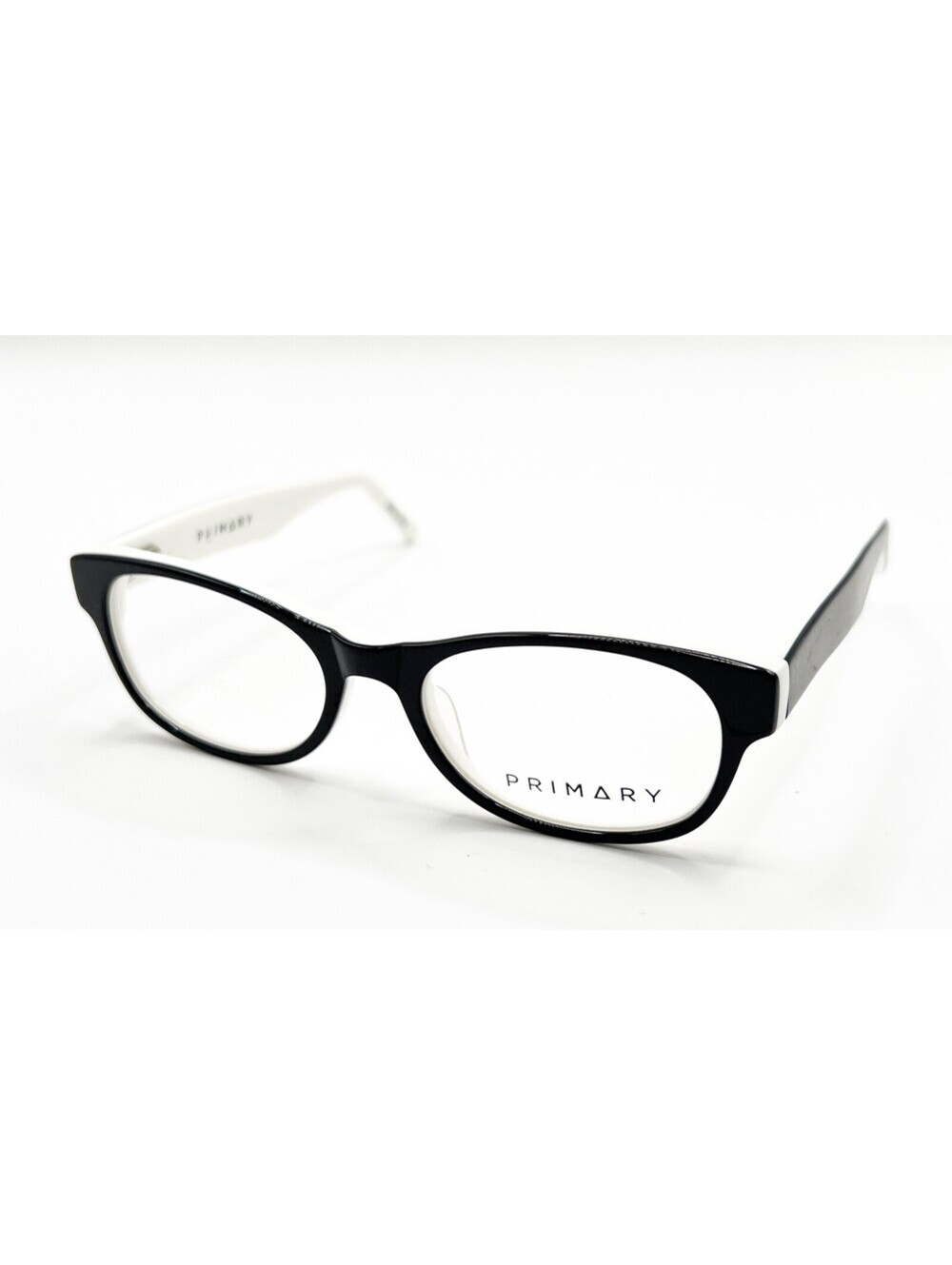 Primary Pk142 Blk Wht Black White Authentic Eyeglasses 48-16-130